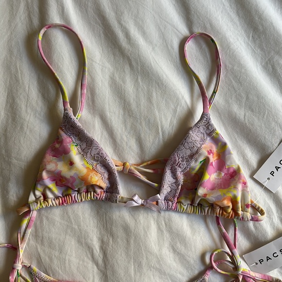 Pacsun floral lace bikini set NWT- LAST CHANCE TO PURCHASE (see caption) - Picture 3 of 5